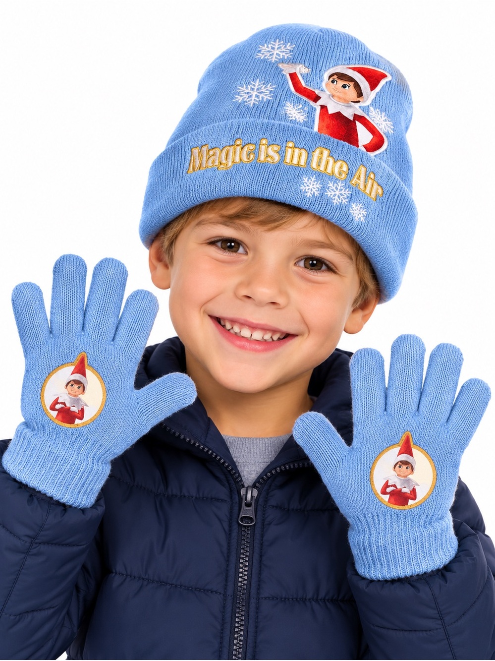 New Elf on the Shelf Winter Beanie Hat and Gloves Set